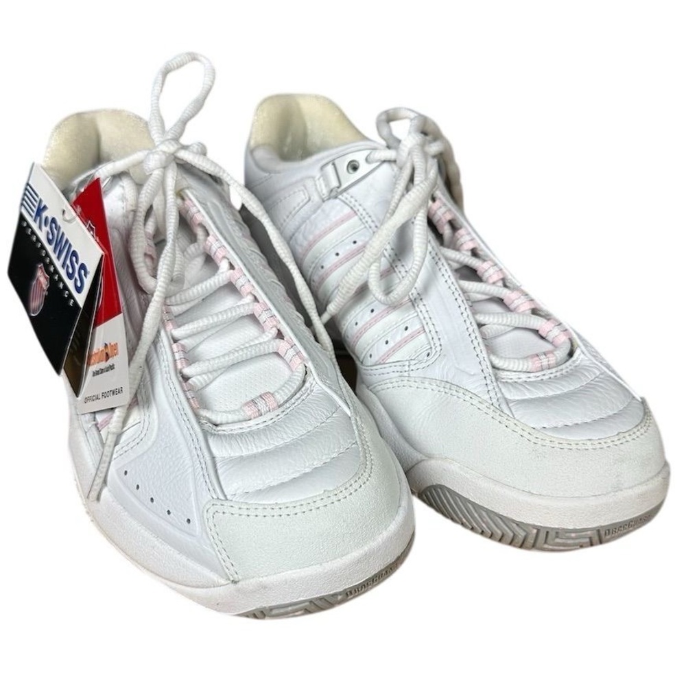 NWT K-Swiss Women's Defier RS Tennis Shoes White/Sachet Pink Size 8.5